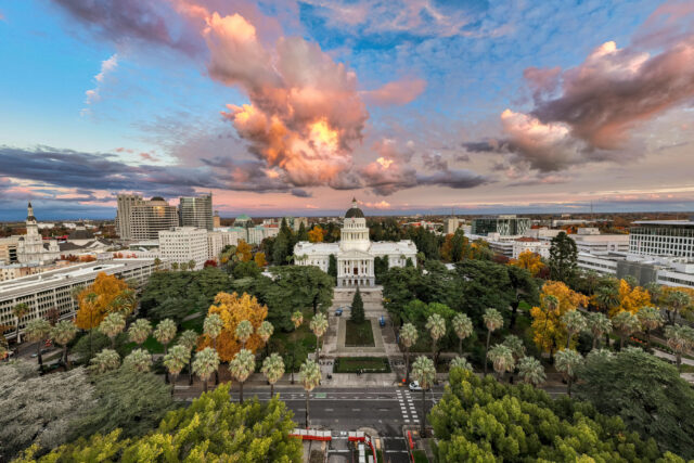 photo - California State Capitol from Distance Cloud